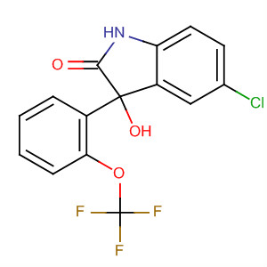 352278-12-7  2H-Indol-2-one,5-chloro-1,3-dihydro-3-hydroxy-3-[2-(trifluoromethoxy)phenyl]-