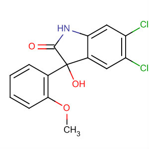 352278-23-0  2H-Indol-2-one,5,6-dichloro-1,3-dihydro-3-hydroxy-3-(2-methoxyphenyl)-