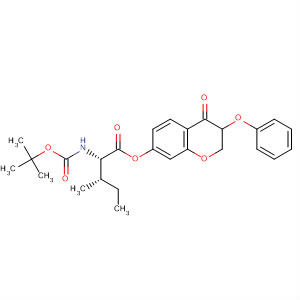 352445-16-0  L-Isoleucine, N-[(1,1-dimethylethoxy)carbonyl]-,4-oxo-3-phenoxy-4H-1-benzopyran-7-yl ester