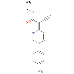 352553-77-6  Acetic acid, cyano[1-(4-methylphenyl)-4(1H)-pyrimidinylidene]-, ethylester