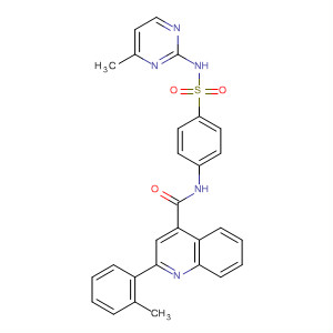 352682-19-0  4-Quinolinecarboxamide,2-(2-methylphenyl)-N-[4-[[(4-methyl-2-pyrimidinyl)amino]sulfonyl]phenyl]-
