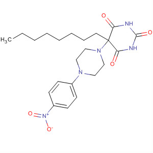 353513-05-0  2,4,6(1H,3H,5H)-Pyrimidinetrione,5-[4-(4-nitrophenyl)-1-piperazinyl]-5-octyl-