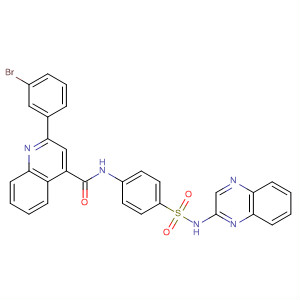 353768-75-9  4-Quinolinecarboxamide,2-(3-bromophenyl)-N-[4-[(2-quinoxalinylamino)sulfonyl]phenyl]-