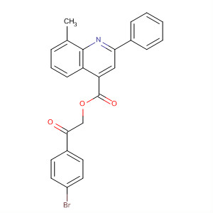 354533-06-5  4-Quinolinecarboxylic acid, 8-methyl-2-phenyl-,2-(4-bromophenyl)-2-oxoethyl ester