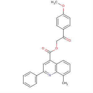 354533-07-6  4-Quinolinecarboxylic acid, 8-methyl-2-phenyl-,2-(4-methoxyphenyl)-2-oxoethyl ester