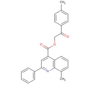 354533-10-1  4-Quinolinecarboxylic acid, 8-methyl-2-phenyl-,2-(4-methylphenyl)-2-oxoethyl ester 354533-10-1  4-Quinolinecarboxylic acid, 8-methyl-2-phenyl-,2-(4-methylphenyl)-2-oxoethyl ester