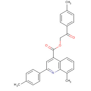 354533-17-8  4-Quinolinecarboxylic acid, 8-methyl-2-(4-methylphenyl)-,2-(4-methylphenyl)-2-oxoethyl ester