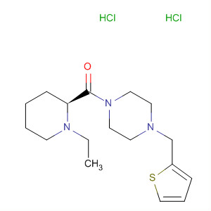 354564-23-1  Piperazine, 1-[[(2S)-1-ethyl-2-piperidinyl]carbonyl]-4-(2-thienylmethyl)-,dihydrochloride