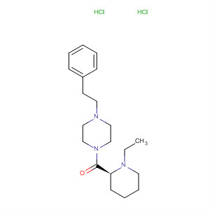 354564-24-2  Piperazine, 1-[[(2S)-1-ethyl-2-piperidinyl]carbonyl]-4-(2-phenylethyl)-,dihydrochloride