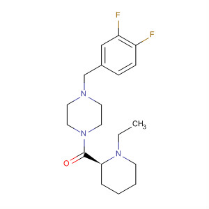 354564-27-5  Piperazine,1-[(3,4-difluorophenyl)methyl]-4-[[(2S)-1-ethyl-2-piperidinyl]carbonyl]-