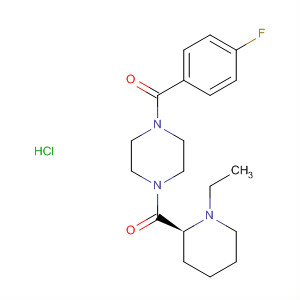354564-29-7  Piperazine, 1-[[(2S)-1-ethyl-2-piperidinyl]carbonyl]-4-(4-fluorobenzoyl)-,monohydrochloride