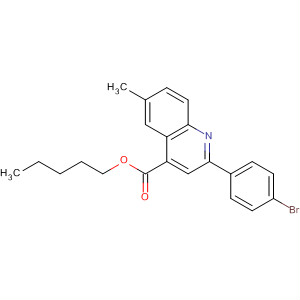 354770-10-8  4-Quinolinecarboxylic acid, 2-(4-bromophenyl)-6-methyl-, pentyl ester