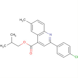 354770-35-7  4-Quinolinecarboxylic acid, 2-(4-chlorophenyl)-6-methyl-, 2-methylpropylester 354770-35-7  4-Quinolinecarboxylic acid, 2-(4-chlorophenyl)-6-methyl-, 2-methylpropylester