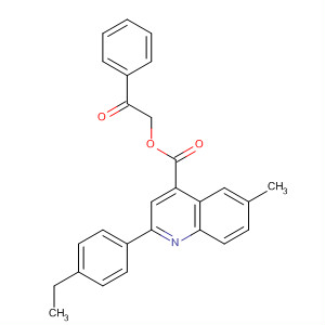 354771-81-6  4-Quinolinecarboxylic acid, 2-(4-ethylphenyl)-6-methyl-,2-oxo-2-phenylethyl ester