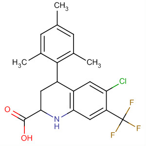 354809-29-3  2-Quinolinecarboxylic acid,6-chloro-1,2,3,4-tetrahydro-7-(trifluoromethyl)-4-(2,4,6-trimethylphenyl)-