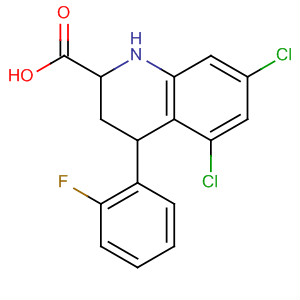 354809-47-5  2-Quinolinecarboxylic acid,5,7-dichloro-4-(2-fluorophenyl)-1,2,3,4-tetrahydro-