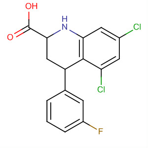 354809-48-6  2-Quinolinecarboxylic acid,5,7-dichloro-4-(3-fluorophenyl)-1,2,3,4-tetrahydro-