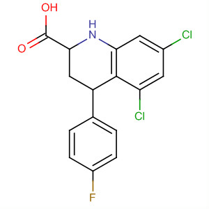 354809-50-0  2-Quinolinecarboxylic acid,5,7-dichloro-4-(4-fluorophenyl)-1,2,3,4-tetrahydro-