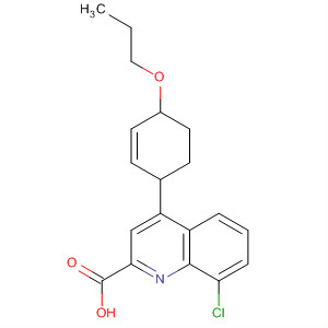 354809-93-1  2-Quinolinecarboxylic acid,8-chloro-1,2,3,4-tetrahydro-4-(4-propoxyphenyl)-