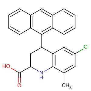 354809-97-5  2-Quinolinecarboxylic acid,4-(9-anthracenyl)-6-chloro-1,2,3,4-tetrahydro-8-methyl-