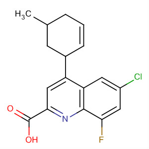 354810-02-9  2-Quinolinecarboxylic acid,6-chloro-8-fluoro-1,2,3,4-tetrahydro-4-(3-methylphenyl)-