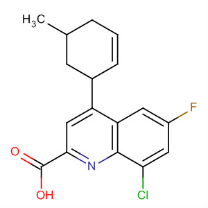 354810-03-0  2-Quinolinecarboxylic acid,8-chloro-6-fluoro-1,2,3,4-tetrahydro-4-(3-methylphenyl)-