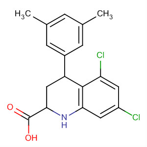 354810-20-1  2-Quinolinecarboxylic acid,5,7-dichloro-4-(3,5-dimethylphenyl)-1,2,3,4-tetrahydro-