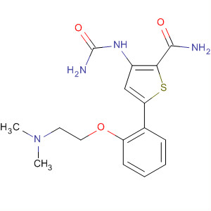 354811-07-7  2-Thiophenecarboxamide,3-[(aminocarbonyl)amino]-5-[2-[2-(dimethylamino)ethoxy]phenyl]-