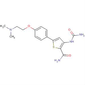 354811-08-8  2-Thiophenecarboxamide,3-[(aminocarbonyl)amino]-5-[4-[2-(dimethylamino)ethoxy]phenyl]-