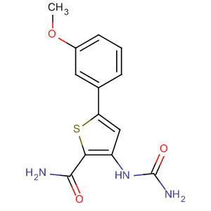 354811-09-9  2-Thiophenecarboxamide,3-[(aminocarbonyl)amino]-5-(3-methoxyphenyl)-