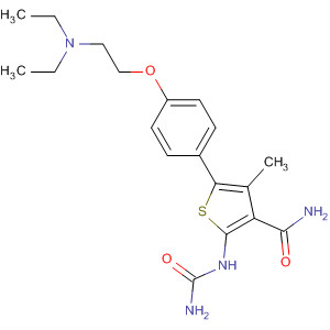 354811-52-2  3-Thiophenecarboxamide,2-[(aminocarbonyl)amino]-5-[4-[2-(diethylamino)ethoxy]phenyl]-4-methyl-