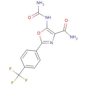 354811-88-4  4-Oxazolecarboxamide,5-[(aminocarbonyl)amino]-2-[4-(trifluoromethyl)phenyl]-