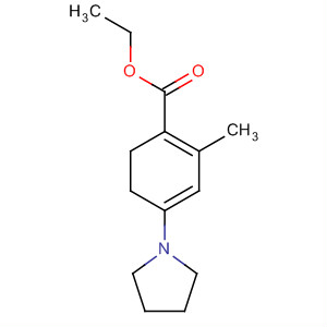 35502-22-8  1,3-Cyclohexadiene-1-carboxylic acid, 2-methyl-4-(1-pyrrolidinyl)-, ethylester