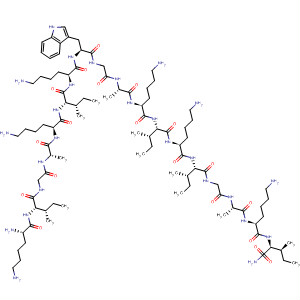 355399-60-9  L-Isoleucinamide,L-lysyl-L-isoleucylglycyl-L-alanyl-L-lysyl-L-isoleucyl-L-lysyl-L-tryptophylglycyl-L-alanyl-L-lysyl-L-isoleucyl-L-lysyl-L-isoleucylglycyl-L-alanyl-L-lysyl-