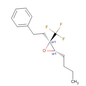 356073-63-7  Oxirane, 3-butyl-2-(2-phenylethyl)-2-(trifluoromethyl)-, (2R,3S)-rel-