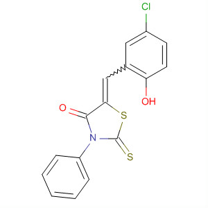 356792-26-2  4-Thiazolidinone,5-[(5-chloro-2-hydroxyphenyl)methylene]-3-phenyl-2-thioxo-
