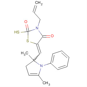 357196-36-2  4-Thiazolidinone,5-[(2,5-dimethyl-1-phenyl-1H-pyrrol-3-yl)methylene]-3-(2-propenyl)-2-thioxo-