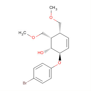 357625-14-0  3-Cyclohexen-1-ol, 2-(4-bromophenoxy)-5,6-bis(methoxymethyl)-,(1R,2R,5R,6S)-