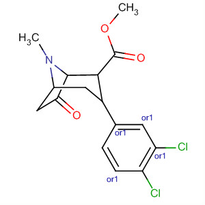 357924-89-1  8-Azabicyclo[3.2.1]octane-2-carboxylic acid,3-(3,4-dichlorophenyl)-8-methyl-7-oxo-, methyl ester,(1R,2R,3R,5S)-rel-
