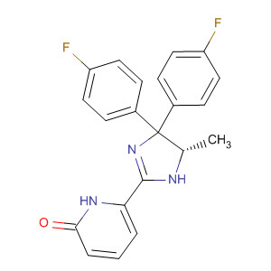 357926-24-0  2(1H)-Pyridinone,6-[(5S)-4,4-bis(4-fluorophenyl)-4,5-dihydro-5-methyl-1H-imidazol-2-yl]-