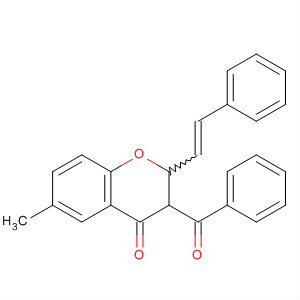 358722-95-9  4H-1-Benzopyran-4-one,3-benzoyl-2,3-dihydro-6-methyl-2-(2-phenylethenyl)- 358722-95-9  4H-1-Benzopyran-4-one,3-benzoyl-2,3-dihydro-6-methyl-2-(2-phenylethenyl)-