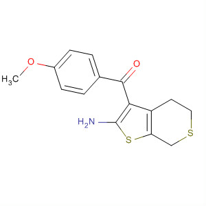 358749-75-4  Methanone,(2-amino-4,7-dihydro-5H-thieno[2,3-c]thiopyran-3-yl)(4-methoxyphenyl)-