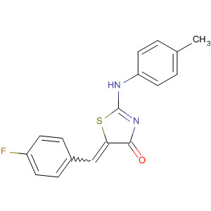358988-43-9  4(5H)-Thiazolone,5-[(4-fluorophenyl)methylene]-2-[(4-methylphenyl)amino]-