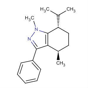359016-69-6  1H-Indazole,4,5,6,7-tetrahydro-1,4-dimethyl-7-(1-methylethyl)-3-phenyl-, (4R,7S)-