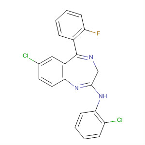 359406-34-1  3H-1,4-Benzodiazepin-2-amine,7-chloro-N-(2-chlorophenyl)-5-(2-fluorophenyl)- 359406-34-1  3H-1,4-Benzodiazepin-2-amine,7-chloro-N-(2-chlorophenyl)-5-(2-fluorophenyl)-