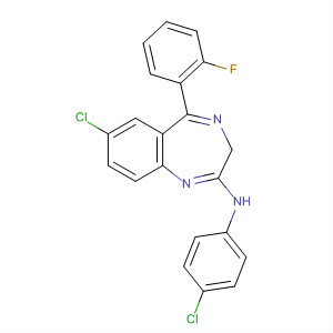 359406-35-2  3H-1,4-Benzodiazepin-2-amine,7-chloro-N-(4-chlorophenyl)-5-(2-fluorophenyl)- 359406-35-2  3H-1,4-Benzodiazepin-2-amine,7-chloro-N-(4-chlorophenyl)-5-(2-fluorophenyl)-