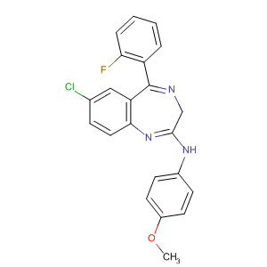 359406-37-4  3H-1,4-Benzodiazepin-2-amine,7-chloro-5-(2-fluorophenyl)-N-(4-methoxyphenyl)- 359406-37-4  3H-1,4-Benzodiazepin-2-amine,7-chloro-5-(2-fluorophenyl)-N-(4-methoxyphenyl)-