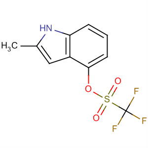 359585-96-9  Methanesulfonic acid, trifluoro-, 2-methyl-1H-indol-4-yl ester