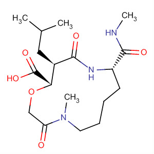 359821-31-1  1-Oxa-4,10-diazacyclotridecane-13-carboxylic acid,4-methyl-9-[(methylamino)carbonyl]-12-(2-methylpropyl)-3,11-dioxo-,(9S,12R,13S)-