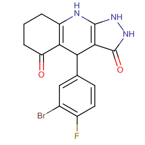 359866-79-8  1H-Pyrazolo[3,4-b]quinoline-3,5(2H,6H)-dione,4-(3-bromo-4-fluorophenyl)-4,7,8,9-tetrahydro-